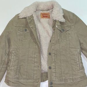Levi’s Tan Corduroy Sherpa Jacket